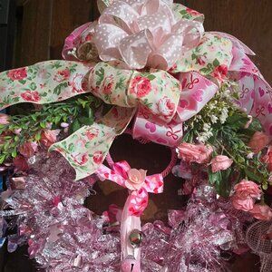 Pink Valentine's Wreath